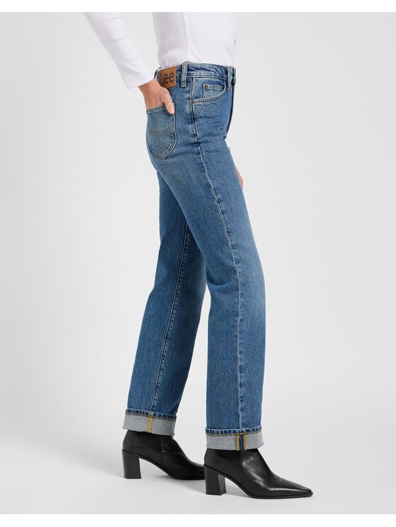 Lee Lee Jeansy JUNE Niebieski Bootcut Fit