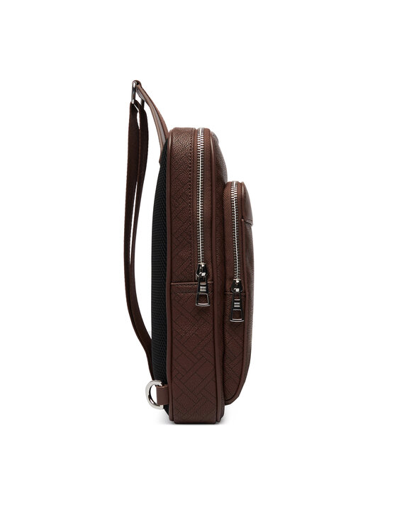 Tommy Hilfiger Tommy Hilfiger Ľadvinka Th Flag Monogram Sling Pack AM0AM14140 Hnedá