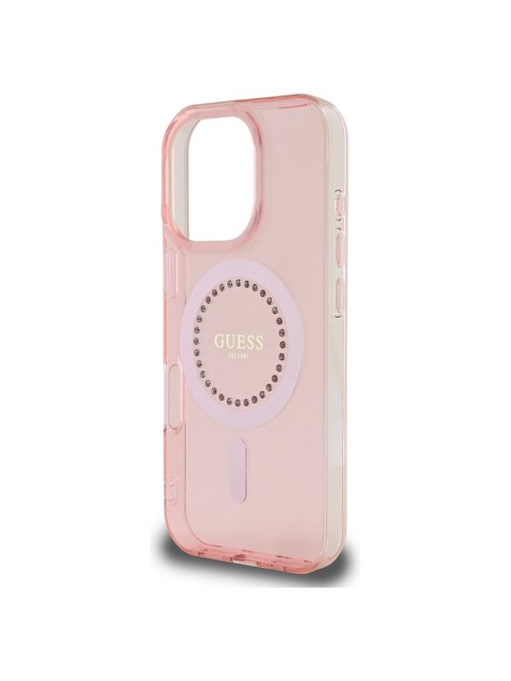 Guess Guess Etui na telefon Apple iPhone 16 Pro Różowy