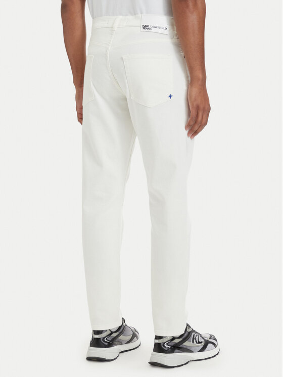 Karl Lagerfeld Jeans Karl Lagerfeld Jeans Jeans hlače B2M10135 Bela Tapered Fit