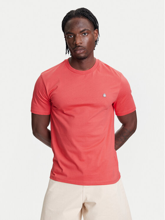 United Colors Of Benetton United Colors Of Benetton Тишърт 3MI5J1AF7 Червен Regular Fit