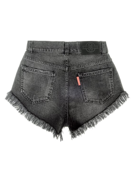 MissDenim MissDenim Szorty jeansowe High Waist Szary Regular Fit