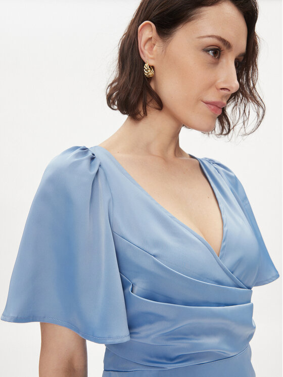 YAS YAS Koktel haljina Athena 26032476 Plava Regular Fit