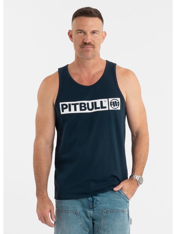PITBULL PITBULL Tank top Tank Top Slim Fit Hilltop L Niebieski Regular Fit