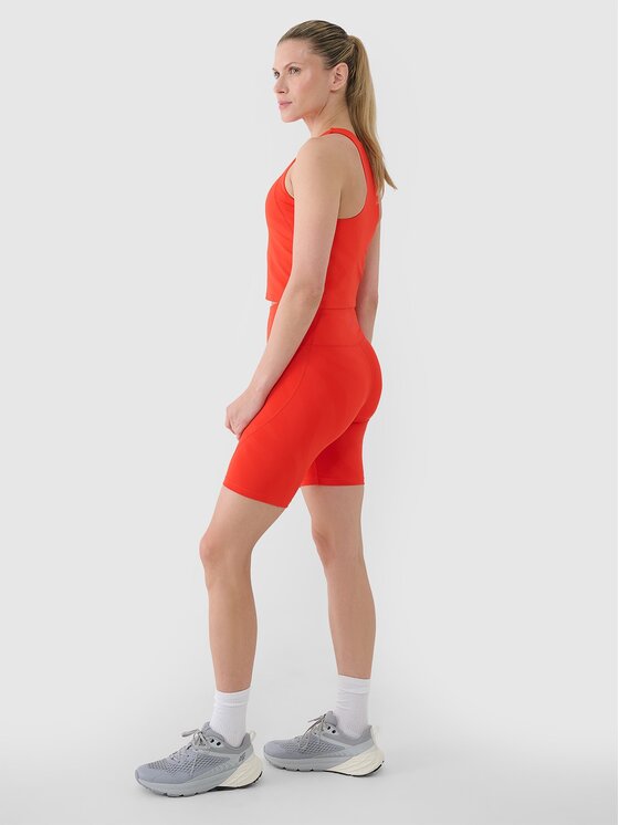 4F 4F Leggings 4FWSS25TFSTF016-62S Rosso Slim Fit