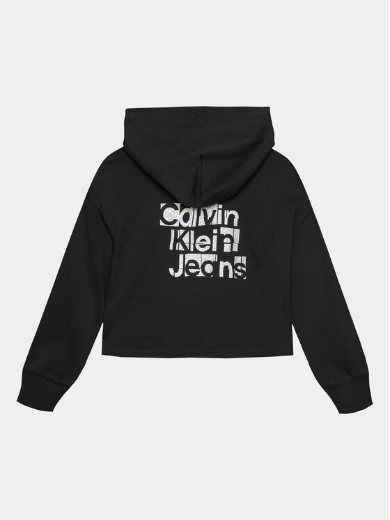 Calvin Klein Jeans Calvin Klein Jeans Sweatshirt Metallic IG0IG02304 Schwarz Regular Fit