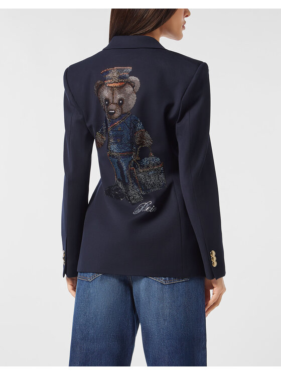PHILIPP PLEIN PHILIPP PLEIN Marynarka 24851 Granatowy