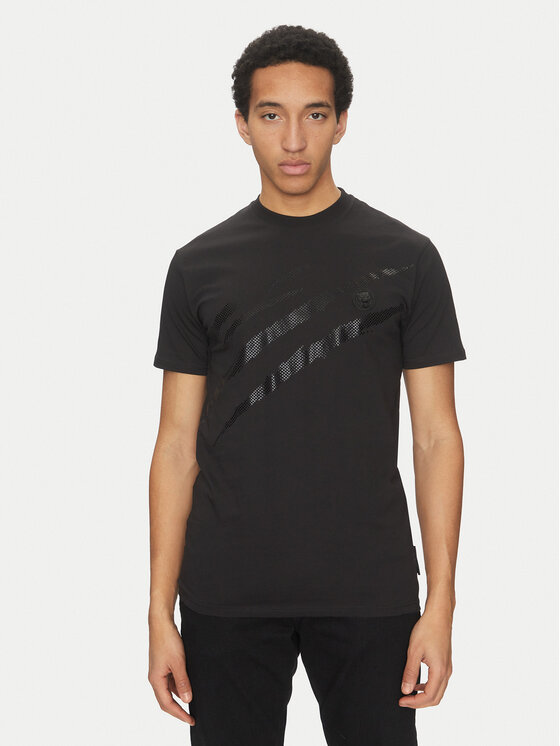 Plein Sport Plein Sport T-Shirt SAEC MTK8008 STE001N Schwarz Regular Fit