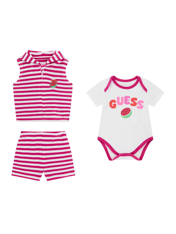 Guess Set pentru bebeluși H6GW05 KF891 Roz