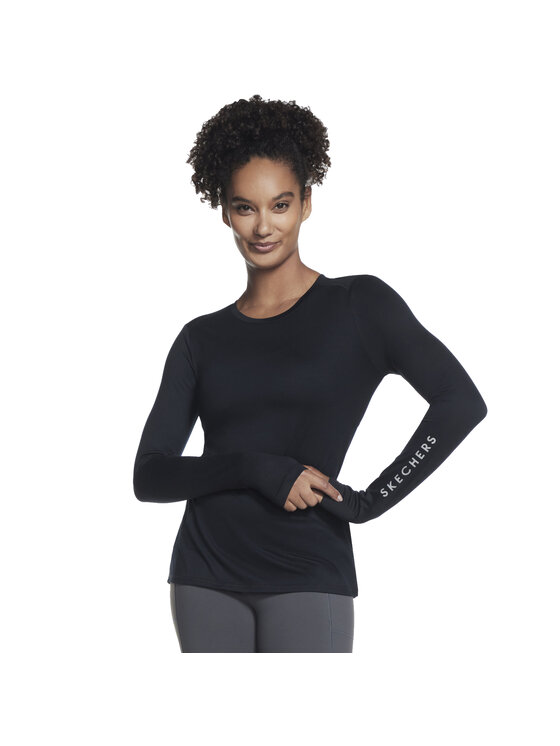 Skechers Skechers Longsleeve Skechers Go Dri Swift Long Sleeve Nero Regular Fit