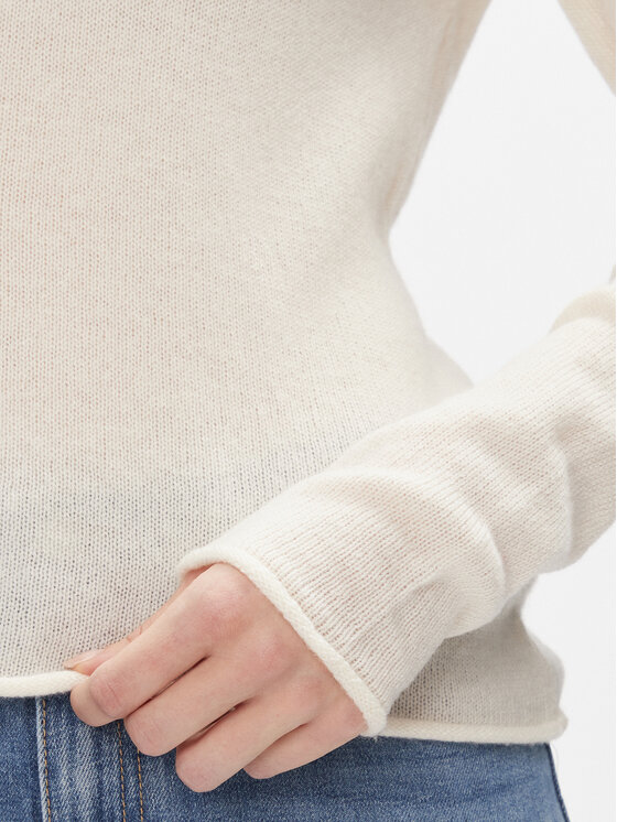 Tommy Hilfiger Tommy Hilfiger Sweter Soft Wool C-Nk Sweater WW0WW40264 Żółty Regular Fit