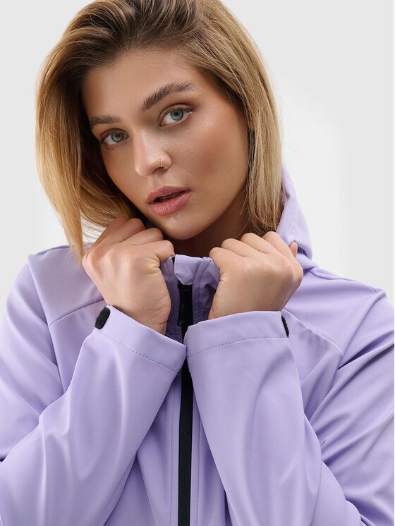 4F 4F Kurtka softshell 4FWSS24TSOFF216-52S Różowy Regular Fit