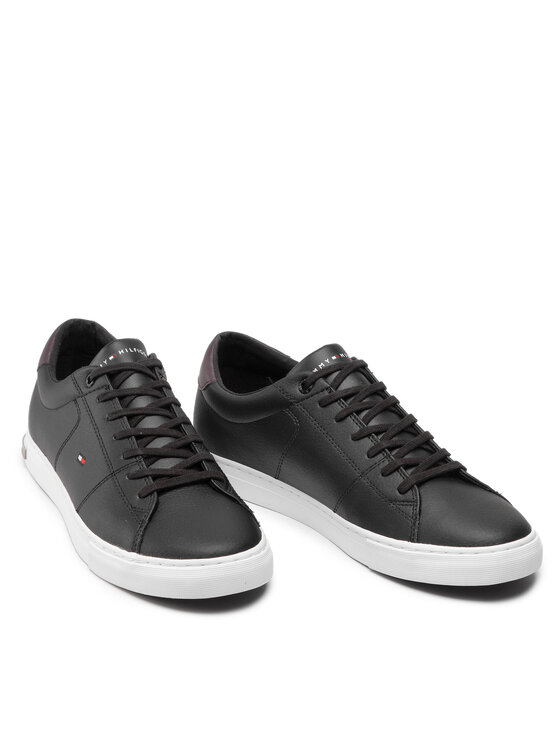 Tommy Hilfiger Tommy Hilfiger Sneakers Essential Leather Detail Vulc FM0FM04047 Negru
