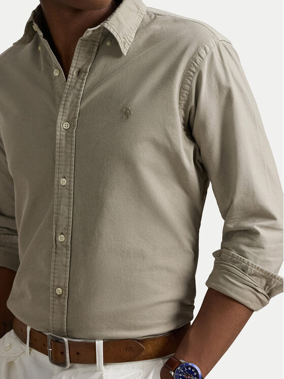 Polo Ralph Lauren Polo Ralph Lauren Koszula 710968913001 Beżowy Custom Fit