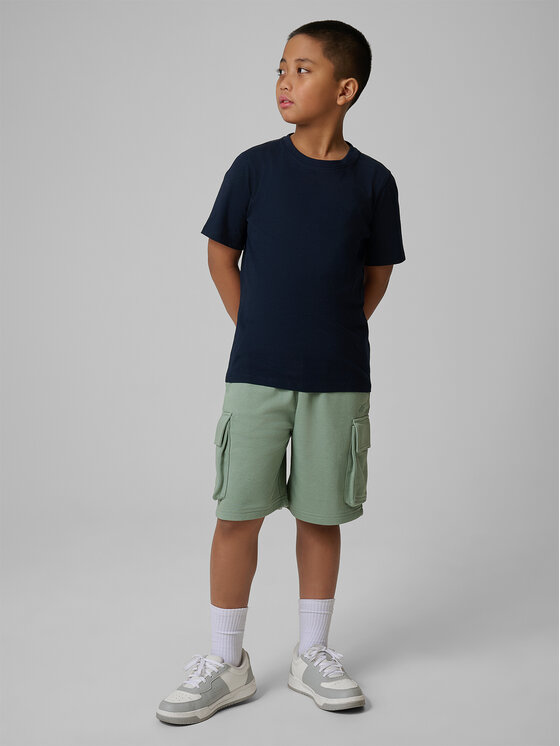 4F 4F T-Shirt BASIC+ Granatowy Oversize