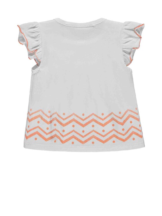 Kanz Kanz T-Shirt 1912251-1000 Biały Basic Fit