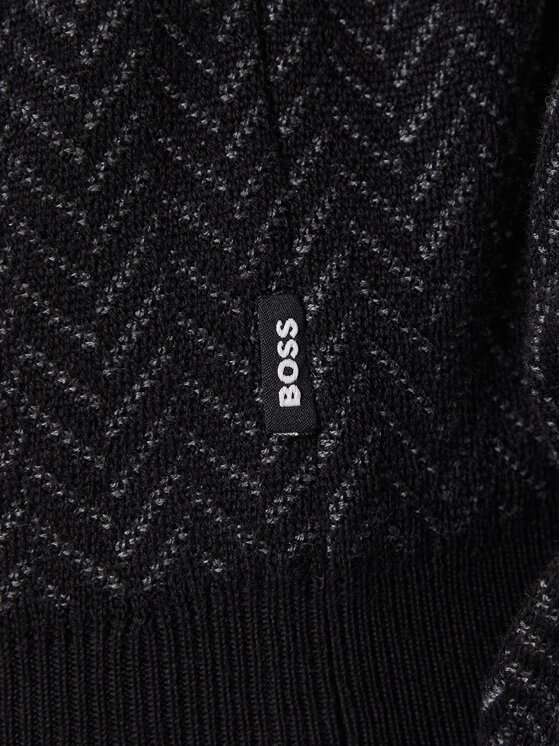 BOSS BOSS Džemper H-Habito 50549985 Crna Regular Fit