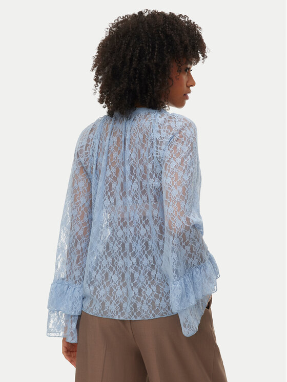 Vero Moda Vero Moda Bluzka Loulou 10345400 Błękitny Loose Fit