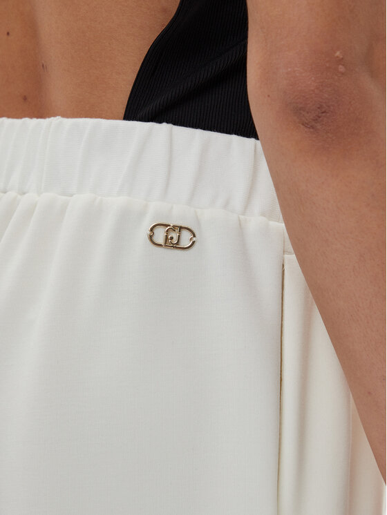 Liu Jo Liu Jo Šortky z materiálu TA5227 J4869 Écru Relaxed Fit