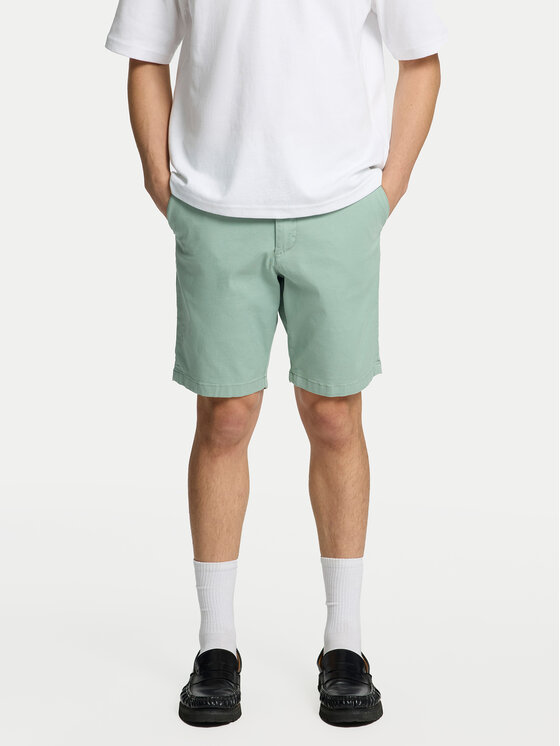 Selected Homme Selected Homme Šortky z materiálu Miles 16092329 Zelená Slim Fit