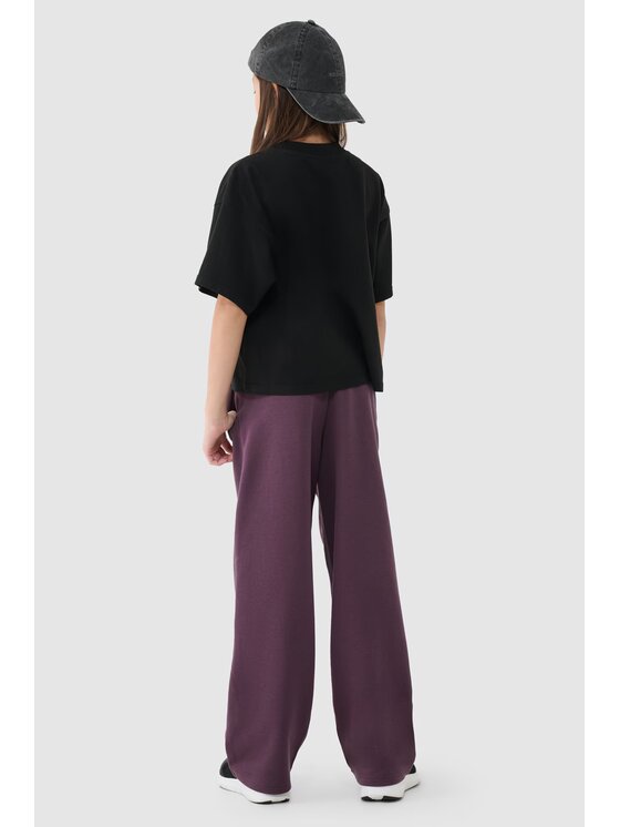 4F 4F Teplákové nohavice 4FJRSS25TTROF1355-50S Fialová Relaxed Fit