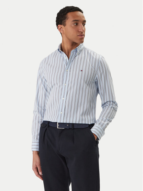 Tommy Hilfiger Tommy Hilfiger Košile MW0MW42441 Světle modrá Regular Fit