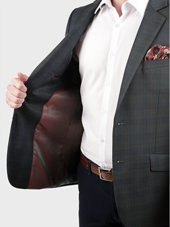 Evenemen Evenemen Marynarka WILLIAM Zielony Slim Fit