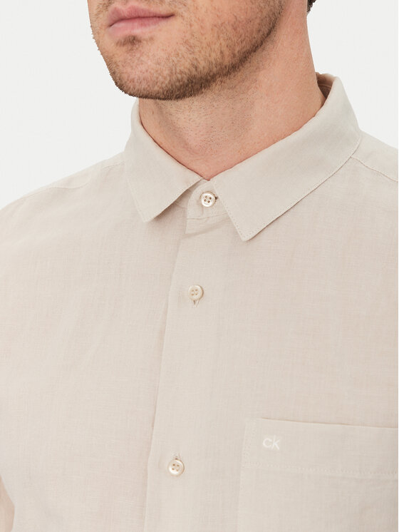 Calvin Klein Calvin Klein Särk K10K114488 Beež Regular Fit