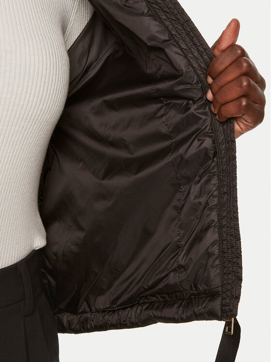 TWINSET TWINSET Μπουφάν χειμωνιάτικο 242TP2021 Μαύρο Regular Fit