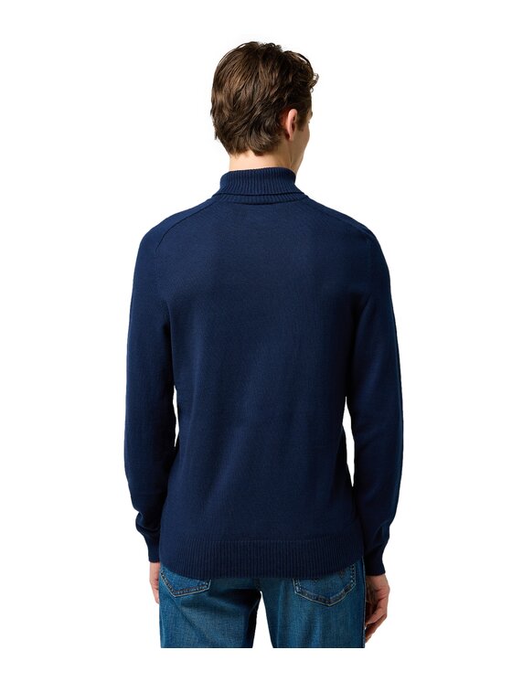 Wrangler Wrangler Sweter 112371533 Granatowy Regular Fit