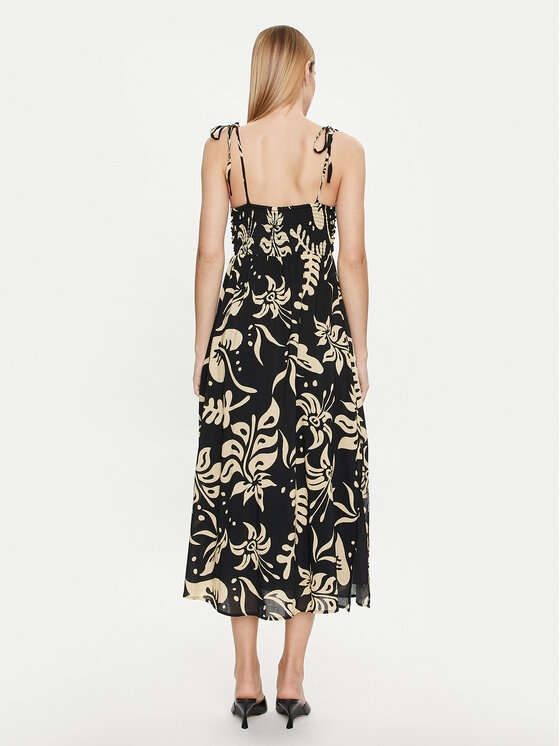 Gap Gap Sukienka letnia 665831-00 Czarny Regular Fit