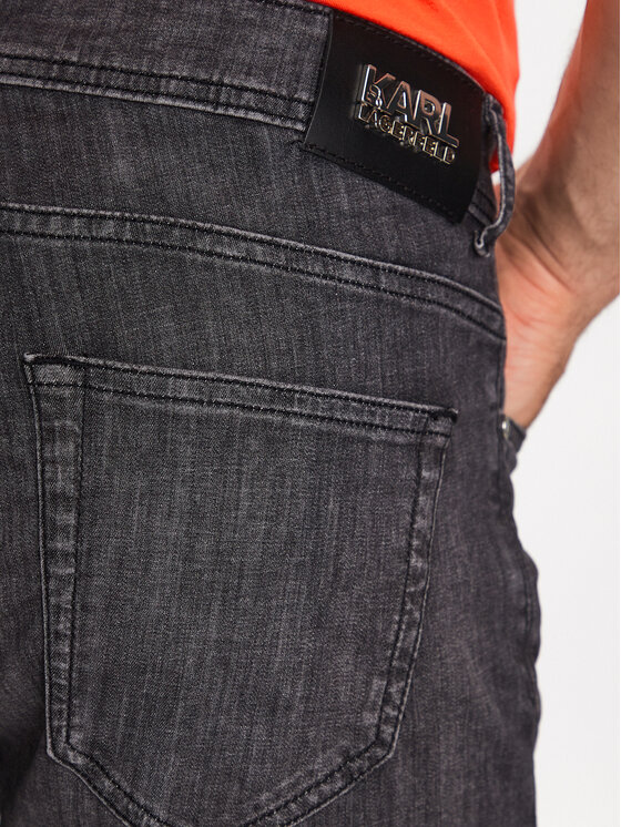 KARL LAGERFELD KARL LAGERFELD Pantaloncini di jeans 265820 532833 Nero Regular Fit