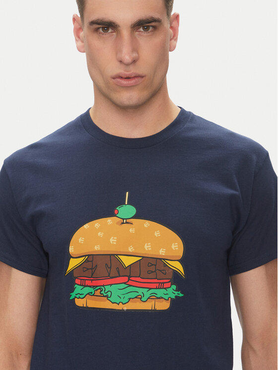 Etnies Etnies T-Shirt Burger 4130004128 Granatowy Regular Fit