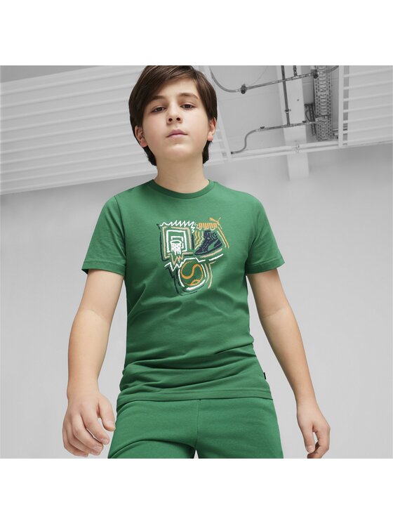 Puma Puma T-Shirt 680299 Zielony Regular Fit