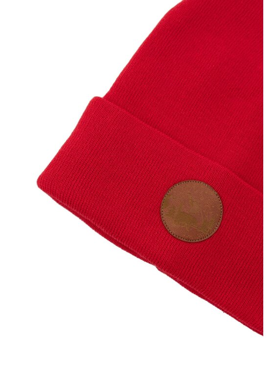 Kabak Kabak Czapka klasyczna beanie Czerwony