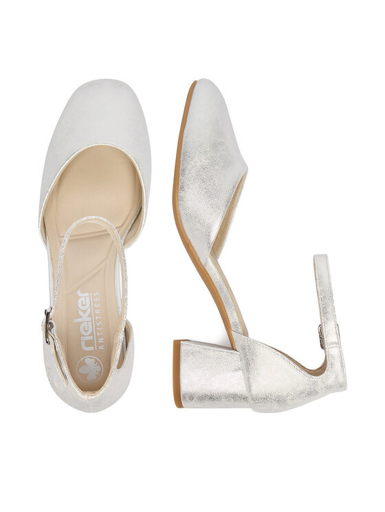 Rieker Rieker Pantofi pumps 44762-90 Argintiu