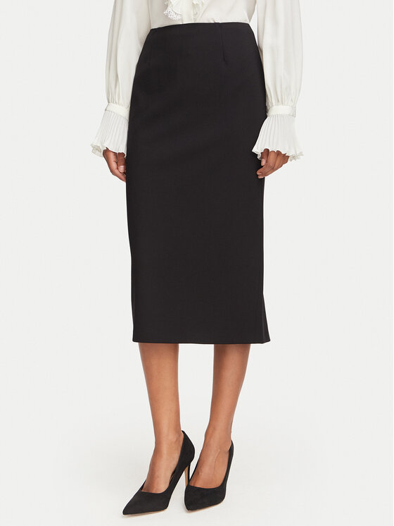Luisa Spagnoli Luisa Spagnoli Fustă tip creion Florina 543482 Negru Regular Fit