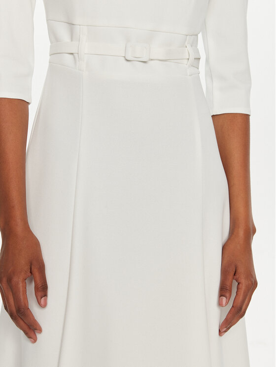 Rinascimento Rinascimento Kleid für den Alltag CFC0120015003 Weiß Regular Fit