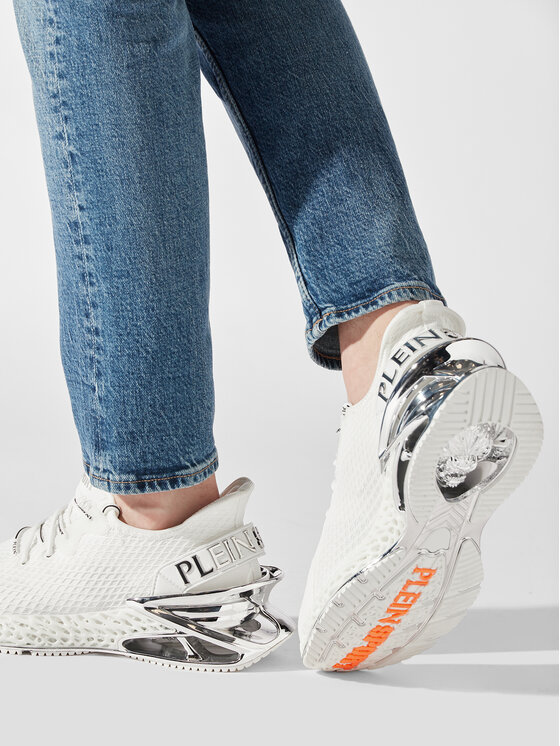 Plein Sport Plein Sport Sneakersy The Scratch FABS USC0335 PTE003N Biały