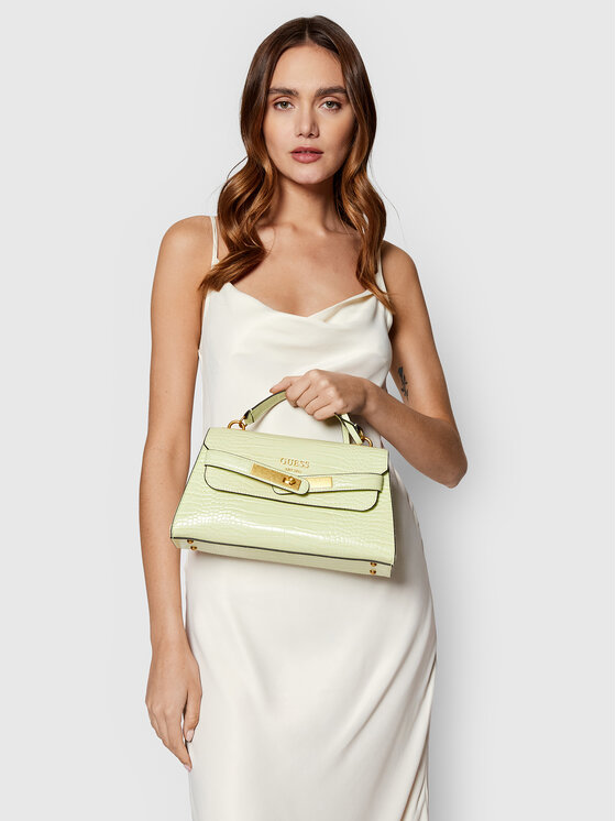 Guess Guess Kabelka Enisa Top Handle Flap HWCA84 21200 Zelená