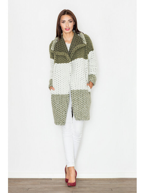 FIGL FIGL Kabát M507 Kaki Regular Fit