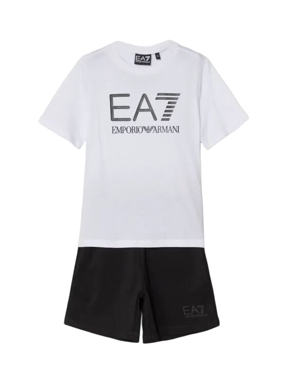 EA7 Emporio Armani EA7 Emporio Armani Completo T-shirt e pantaloncini 7B000043AF10378 Set t-shirt e shorts Bianco Regular Fit