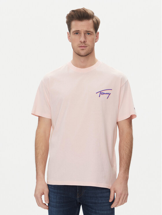 Tommy Jeans Tommy Jeans T-shirt Faded Graphic DM0DM20768 Ružičasta Relaxed Fit