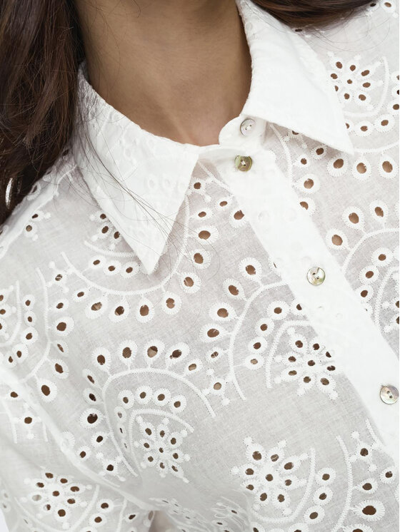 ONLY ONLY Camicia Valais 15269568 Bianco Loose Fit