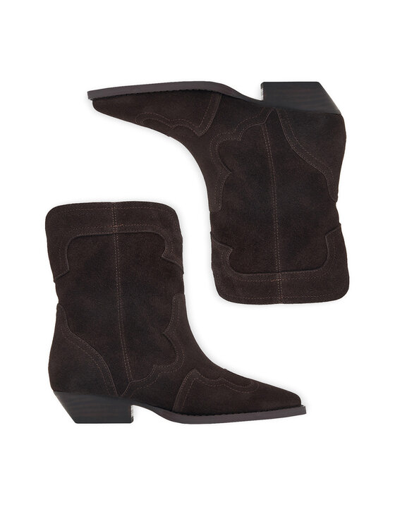 Badura Badura Botki C-MEI-TS6358-01 Brązowy ciemny