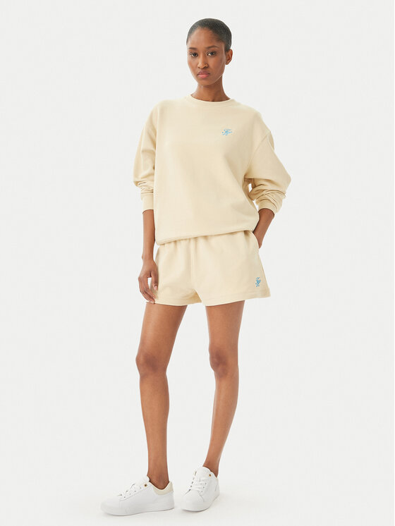 Tommy Hilfiger Tommy Hilfiger Sportshorts Logo Embroidery WW0WW48765 Hellbeige Regular Fit