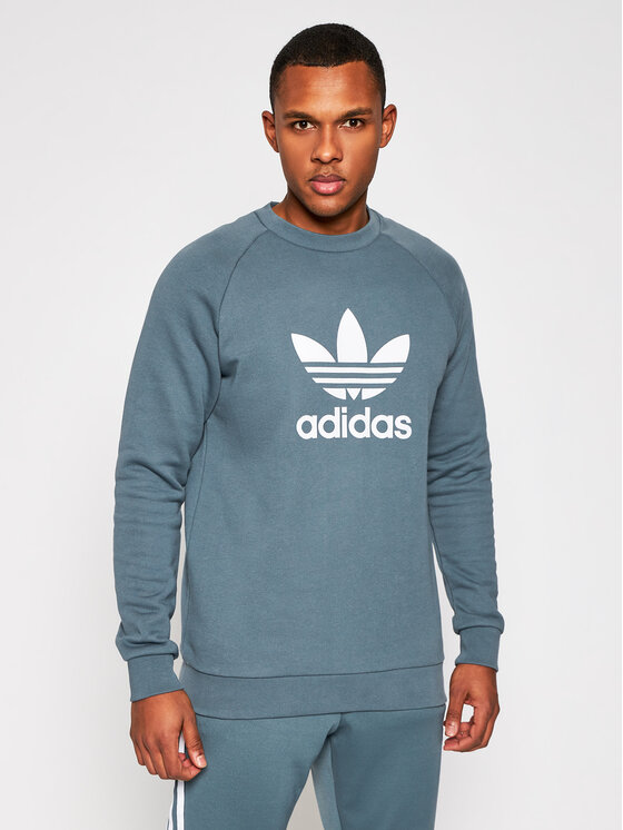 Felpa Trefoil GN3471 Grigio Regular Fit