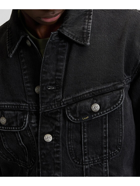 Lee Lee Kurtka jeansowa 112376447 Szary Regular Fit