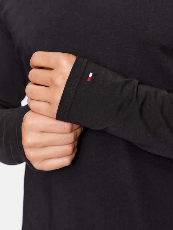 Tommy Hilfiger Tommy Hilfiger Souprava triček s dlouhým rukávem UM0UM03022 Černá Slim Fit