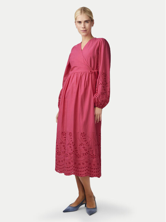 YAS Kleid fur den Alltag Luma 26032685 Rosa Regular Fit Modivo